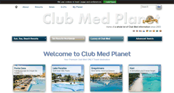 Desktop Screenshot of clubmedplanet.com