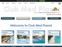 Tablet Screenshot of clubmedplanet.com